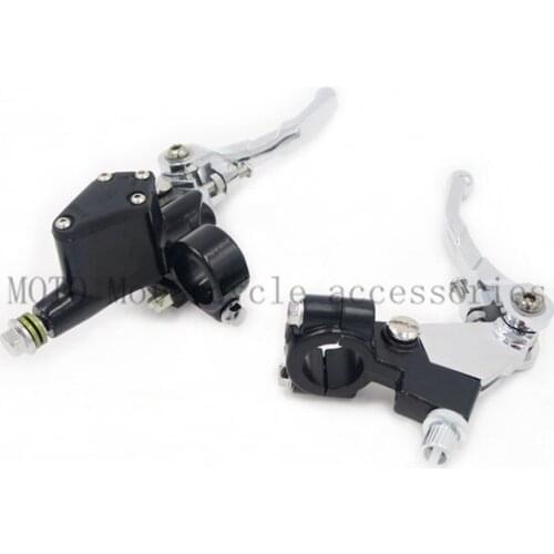 Dirt Bike 7/8" Clutch lever Mirror Horns seat Hydraulic brake Master Cylinder Levers For XR AX-1 KLX KDX CRM 8mm Tubing screw