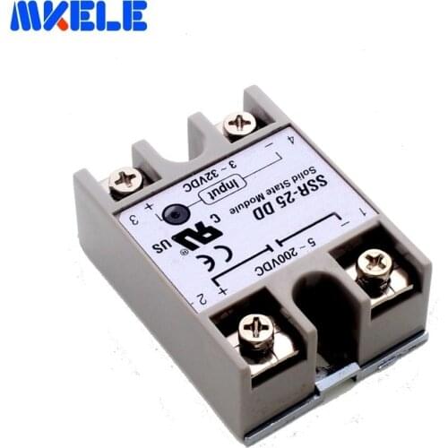 Ssr-25dd Actually 3-32 Dc To 5-60 Dc Ssr 25dd Soft Starting Electromagnetic Contact Relay Module Solid State Relay