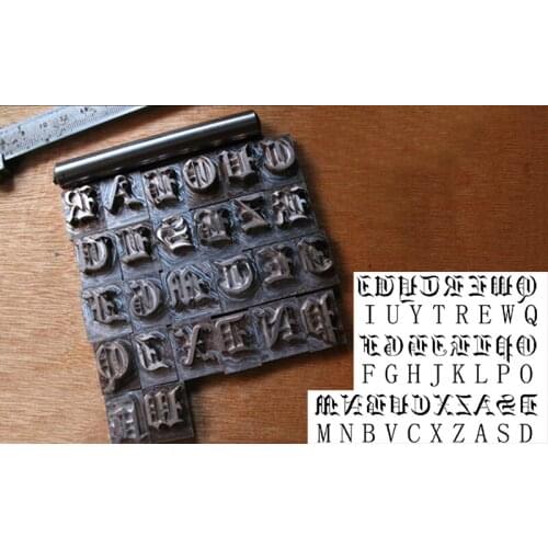 OLD ENGLISH TEXT leather carving 26 letter molds Hand-work unique design leather working tools with leather carving tools