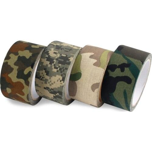 Tactical Camouflage Cloth Multicam Self-adhesive Tape Rifle Gun Decoration Accessories Military DIY Waterproof Cloth