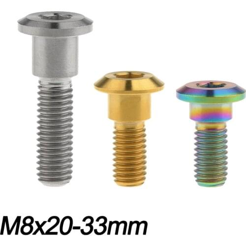 Titanium Bolts M8X20 22 30 33mm Motorcycle Fixed Screws Brake Disc Bolts for Motorcycle Car Fastener