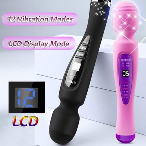 Clitoris Stimulation G-Spot Vibrator Vagina Massager Female Masturbator Liquid Crystal Display Foreplay Sex Shop Toys For Women