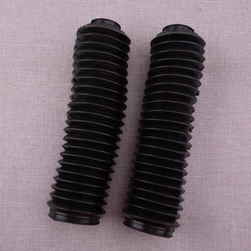 1 Pair Black Rubber 24.5 cm Motorcycle Exterior Front Fork Shock Absorber Dust Covers Gaiters Boots Fit for CQR