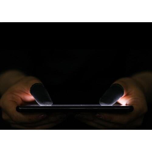 1 Pair Of Finger Sleeves Mobile Phone Game Controller Anti-skid Sweatproof Fingertips Case Protector
