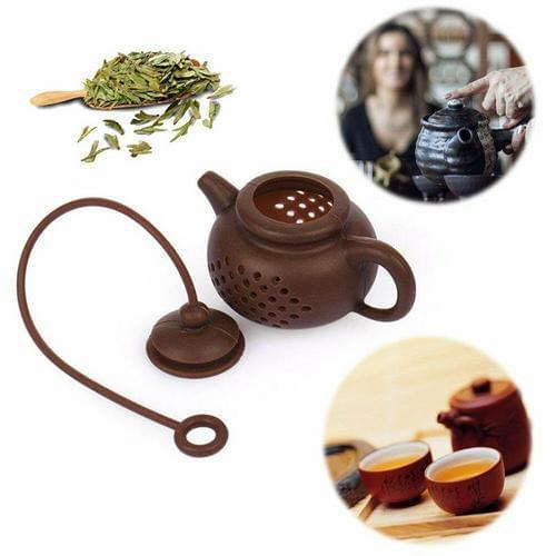 1 Piece Stainless Steel/silicone Tea Brewer Tea Filter Brewer Herbal Spice Filter Kitchen Utensils Kitchen Accessories Cocina