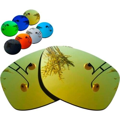 100% Precisely Cut Polarized Replacement Lenses for Jupiter Squared Sunglasses Yellow Mirrored Coating Color- Choices