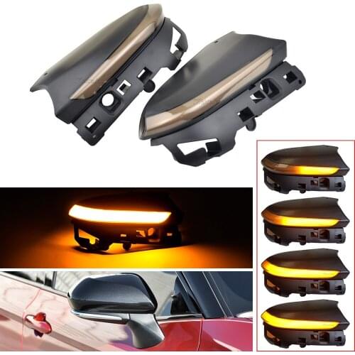 2PCS Flowing Water Indicator Side Mirror Blinker Lamp LED Dynamic Turn Signal Light For Toyota Camry XV70 C-HR Prius XW50 PHV