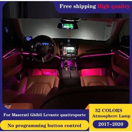 32 Color led Ambient light For Maserati Ghibli Levante quattroporte 2017-2020 Atmosphere Advanced Light Decoration lamp