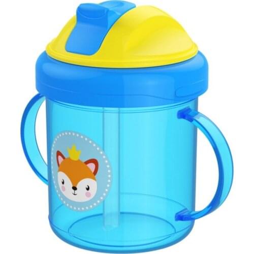 500ml Childrens Fashion Cartoon Drinking Water Cup BPA Free Straw Cup Childrens Kettle With Handle 2021