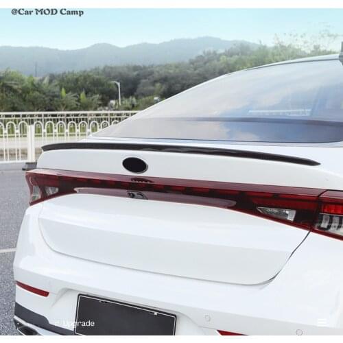 Car Accessories for Kia K5 Optima 2020 2021 ABS Rear Trunk Wing Spoiler Molding Strip Cover Trim 1pc