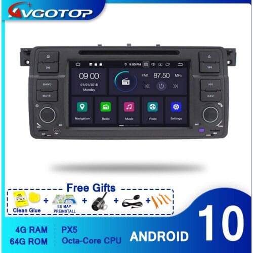 AVGOTOP Android 10 Car Player Multimedia for BMW E46 M3 MGZT 7 ROVER75 Carplay WiFi GPS Head Unit