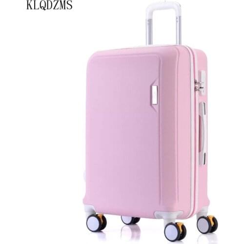 KLQDZMS 20/22/24/26inch Fashion girl password suitcase retro rolling luggage women travel luggage on wheels