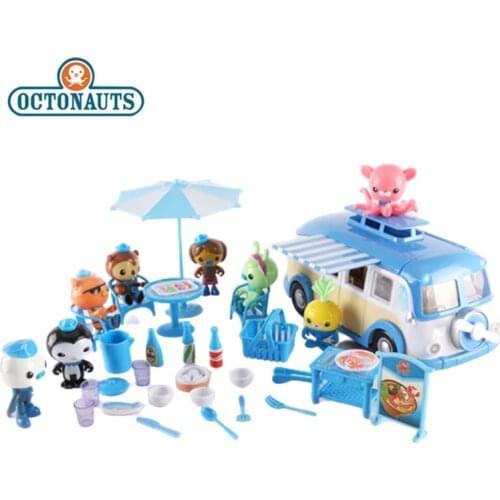 The Octonauts dining car toy party picnic set anime action figure Barnacles Kwazii Peso Penguin Shellington children’s gift