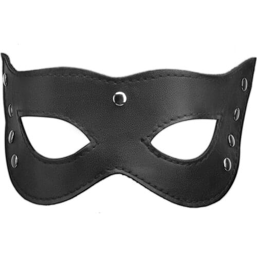 PU Leather Sex Eye Mask Party Masquerade Cosplay Sex Costumes For Women Exotic Accessories Sex Toys For Adults Antifaz Erotico