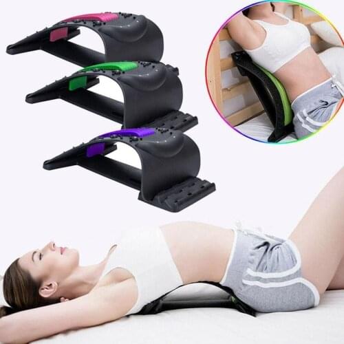 Back Massager Stretcher Equipment Massage Tools Massageador Stretch Fitness Lumbar Support Relaxation Spine Pain Relief Dropship