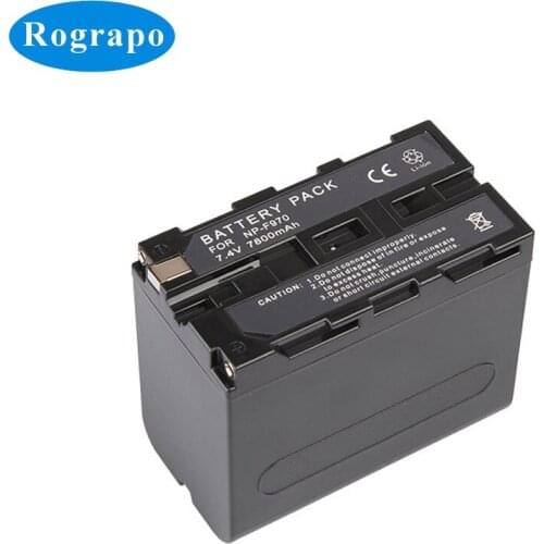 New 7800mAh NP-F970 NP-F960 NP F970 NP F960 Camera Battery For Sony Camcorder LED Video Light, Monitor Replacemen Accumulator