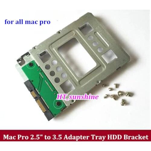 New 2.5" SSD to 3.5" SATA Hard Disk Drive HDD Adapter Caddy Tray CAGE Hot Swp Plug for ALL Mac Pro machine Free shipping