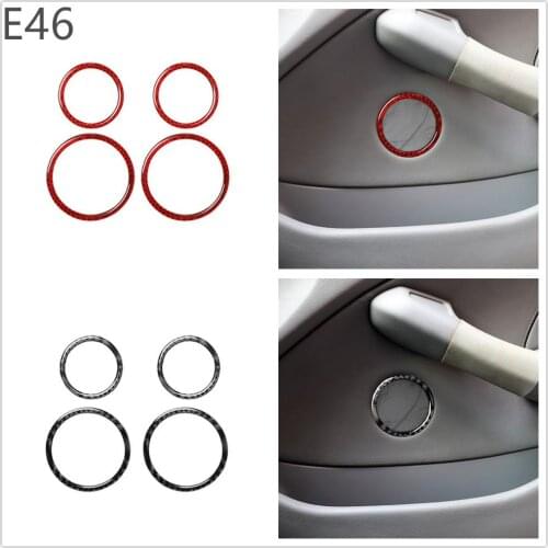 It is applicable to the modification and decoration of BMW 3 series e46m3 1998-2005 real carbon fiber horn ring cosmetic sticker