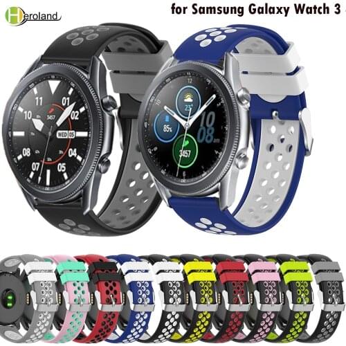 Watchstrap band For Samsung Galaxy Watch 3 45mm 41mm Silicone Wristband For Galaxy Watch 46mm 42mm Wrist strap bracelet belt