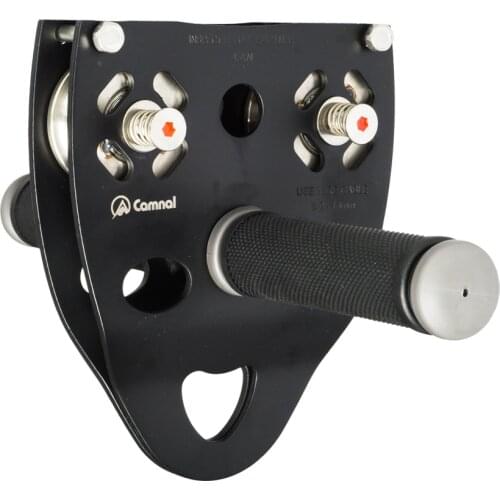 35KN Rock Climbing 13mm Cable Rope Pulley Cableway w/ Anti-Slip Handle Grip