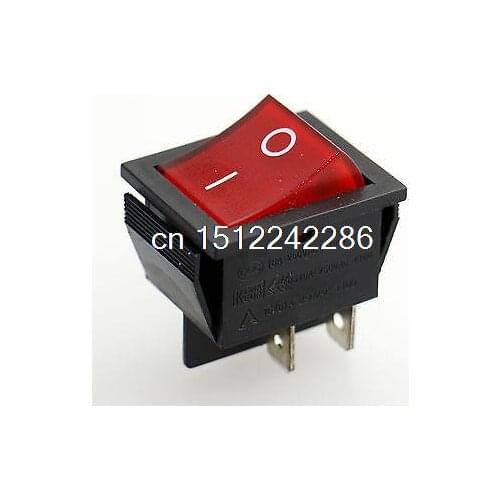 SOKEN Red Light DPST ON/OFF Snap in Boat Rocker Switch 16A/250V UL VDC TUV list