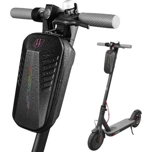 WHeeL UP Waterproof Electric Scooter Bag 2L EVA Hard Shell USB Interface Front Beam Bag Bike Accessories