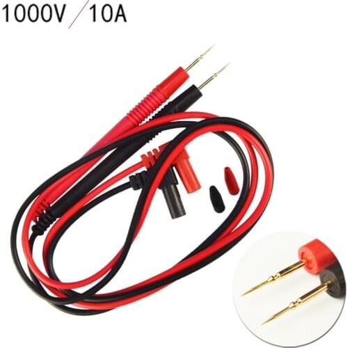1.1m Universal Multimeter Probe 1000V 10A Test Leads Cable for IC Pin Grip Portable Grip Measurement Accessories
