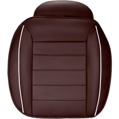 Four Season Car Front Seat Cover Installa and Remove Convenient Simple Breathable PU Leather Auto Seat Cushion Mat