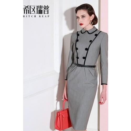 High End Hepburn Vintage Dress Womens Waist Is Slim, European And American Celebrities' Temperament, Spring And Summer New Dres