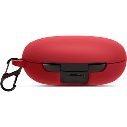 Protective Skin Case With Carabiner For Soundpeats LIFE A2 NC Silicone Shockproof Anti-Scratch Protective Case Cover Headset