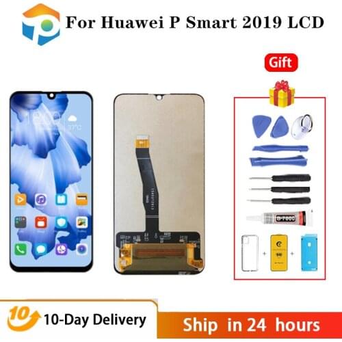10 Touch AAA Quality LCD For Huawei P Smart 2019 LCD With Frame LCD Screen Display For P Smart 2019 LCD Screen POT-LX1 L21 LX3