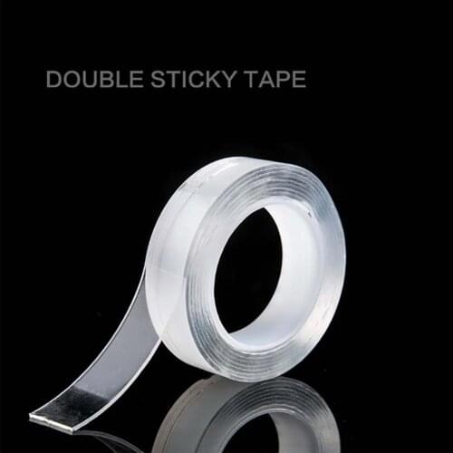 1/3/5M Nano Strong Non-slip Tape Washable No Trace Transparent Double-sided sticker Magic Carpet Fixed Auxiliary Adhesive Patch
