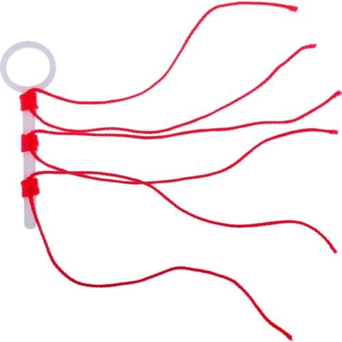 10pcs Stop Knot Durable Red Braided String Knots Outdoor Fishing Accessory Tackle Tool for Rock
