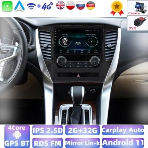 2G+32G 2.5D Android For Mitsubishi Pajero Sport 3 2016 - 2018 Car Radio Multimedia Video Player GPS 2 din no dvd support FM AM
