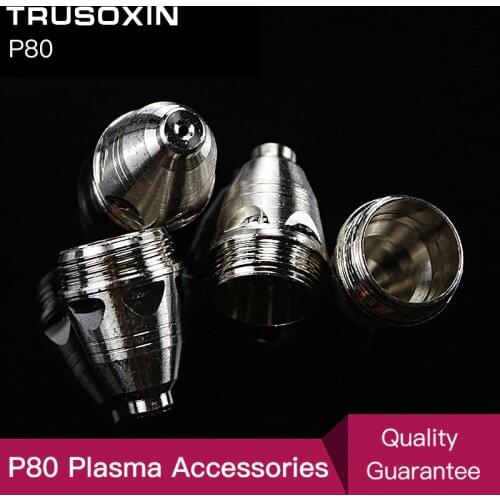 20pcs P80 Cutting Tools Consumables Tips 80A 100A Air Plasma Cutter CUT80 CUT100 and WSM Welding Machine