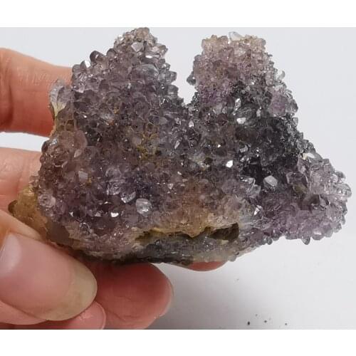 76gNatural amethyst cluster mineral repair wheel vein teaching specimen stone home decoration handicraft decoration