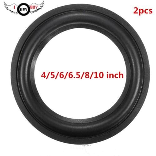 2pcs 4/5/ 6 / 6.5/ 8/10 inch Speaker Repair Accessories Foam Edge Ring / Rubber Edge Midrange Subwoofer DIY Parts