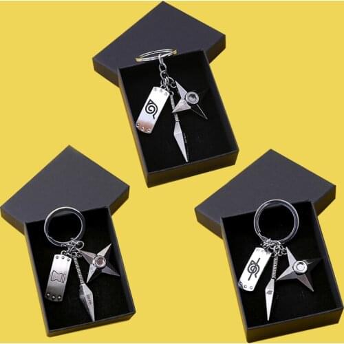 Anime Three-Piece Suit Key Chain Metal Key Holder Fashion Figure For Men Car Bag Women Toy Jewelry Gift Accessory Keyring