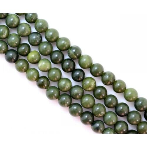 Natural Green Stone Beads 6mm 8mm 10mm 12mm For Jewelry Making DIY Jewelry 15inches