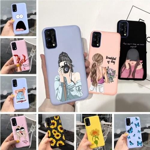 Sunflower Case For OPPO Realme Narzo 20 10 Case Silicone Soft Coque Fundas For Realme C11 C12 C15 C3 C2 Narzo20 Bumper Cover Bag
