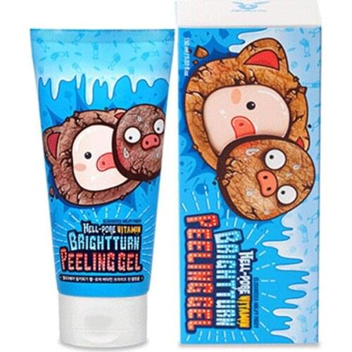 ELIZAVECCA Hell-Pore Vitamin Bright Turn Peeling Gel 150ml Deep Pores Clean Exfoliate Gel Whiten Facial Skincare Korea cosmetics