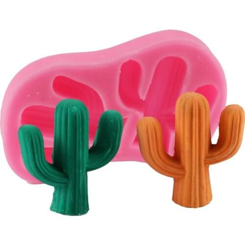 Sugarcraft Cactus Plant Shape Pastry Silicone Mold Fondant Cake Molds Chocolate Candy Biscuits Moulds DIY Cake Decoration Baking