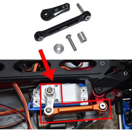 GPM Metal alloy 25T servo arm + tie rod #LOS231057+LOS231024 for LOSI 1/10 LASERNUT TENACITY ULTRA 4 ROCK TACER-LOS03028