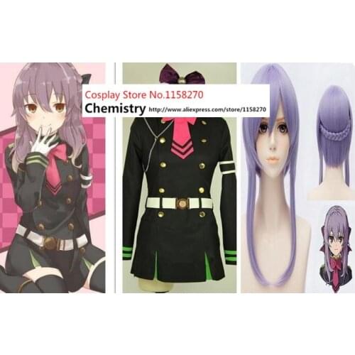 Seraph of the End Owari no Serafu Shinoa Hiragi Hiiragi Cosplay Clothes Full Set Costume