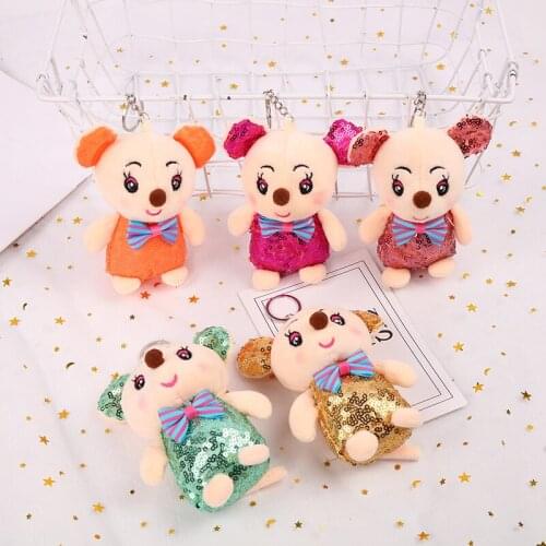 Hot new 12cm plush mouse soft cute pretty Pendant good quality Bag decoration birthday christmas Wedding sweet gift for kid