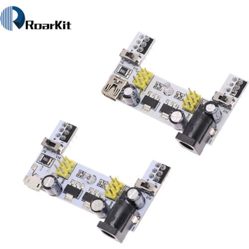 MB102 DC 7-12V MINI Micro USB Interface Breadboard Power Supply Module MB-102 Module 2 Channel Board For Arduino Diy Kit