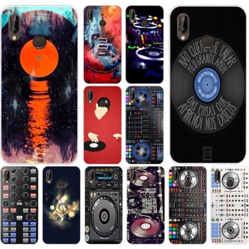 174H ddj dj music Soft Silicone Tpu Cover Case for huawei p 20 lite pro y6 2017 mate 10 lite