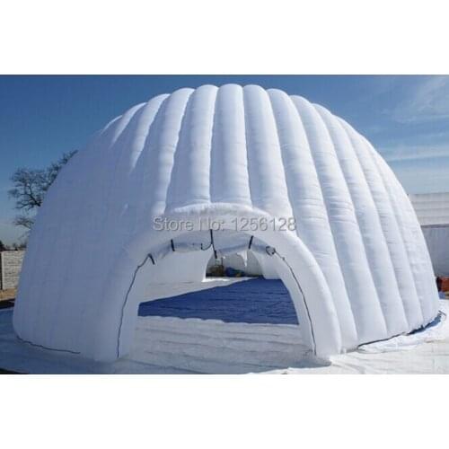 Popular White Giant Inflatable Igloo for Event With Fan