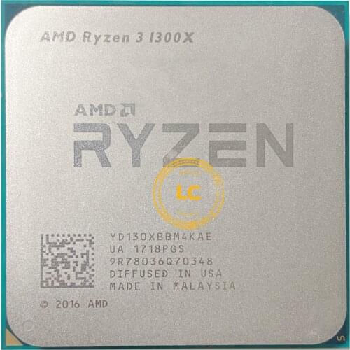AMD Ryzen 3 1300X R3 1300X 3.5 GHz Quad-Core Quad-Thread CPU Processor YD130XBBM4KAE Socket AM4