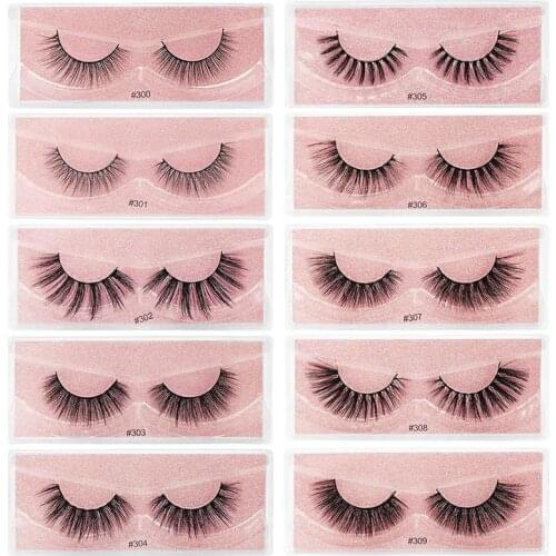 1pairs 3D Mink fake lashes mink false eyelashes eye lash eyelash extension Bushy set wispy lashes supplies tools beauty fluffy
